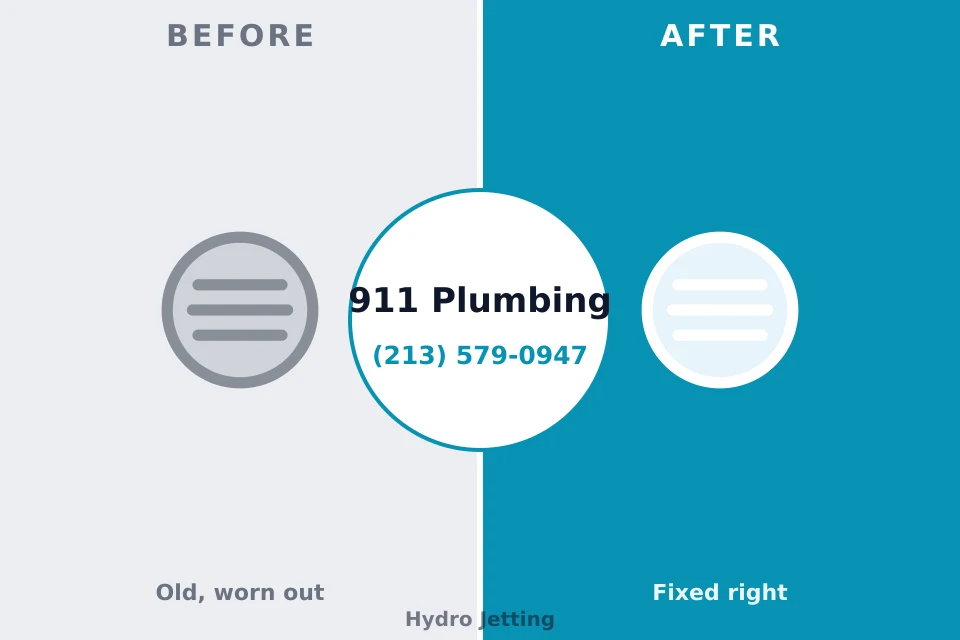 Before and after: plumbing repair Westfield Center, OH